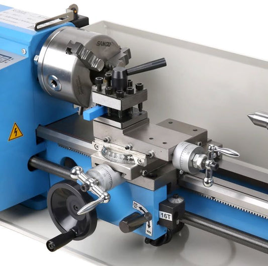 เครื่องกลึงขนาดเล็ก 100-2800rpm lathe mini metal parts หลายรุ่น มือจับ 3,4 jaw chuck 100, 125 mm