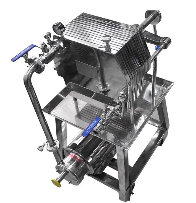 เครื่องอัดตะกอน กรองสารแขวนลอย Stainless steel plate filter ระบบ Manual แยกตะกอน ของแข็งออกจากของเหลว