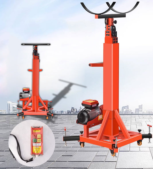 ลิฟยกแอร์ ลิฟยกท่อเหล็ก คอยล์ร้อนคอยล์เย็น  Rolling shutter door installation lift รับน้ำหนัก 300 กิโลกรัม