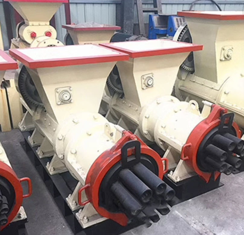 เครื่องอัดถ่านไฟฟ้า ผลิตถ่านอัดแท่ง Charcoal powder rod machine 800-1000kg/hr 15kw ความชิ้น 25-35%