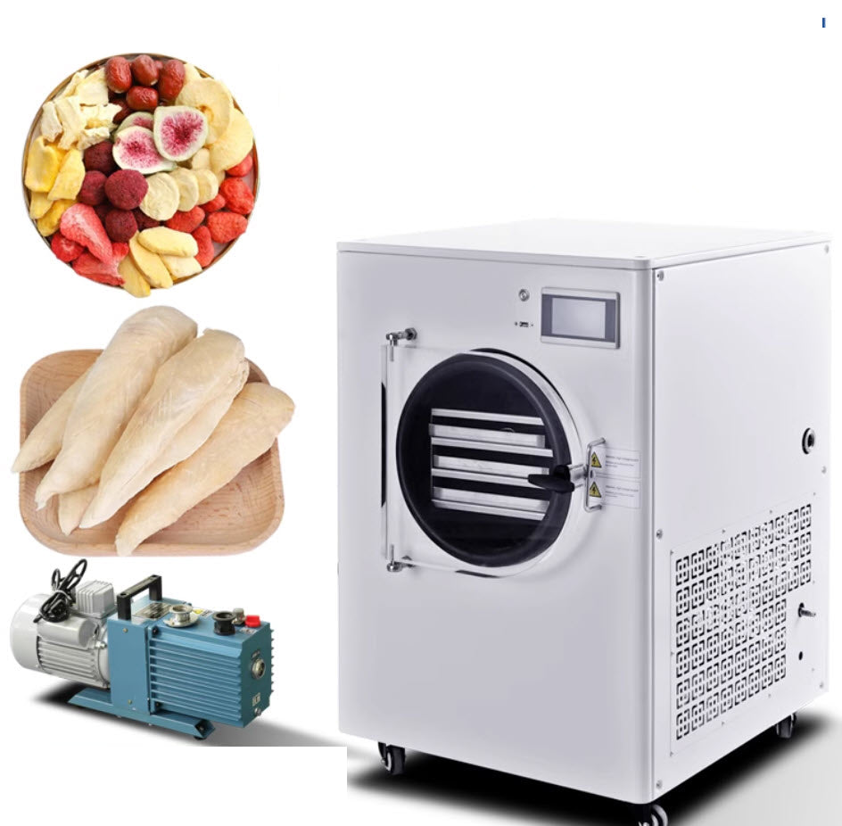 เครื่อง ฟรีซดราย Freeze Dryer HFD Vacuum Freeze Dryer - High-efficiency food preservation, 6-tray capacity, ideal for home and commercial use.
