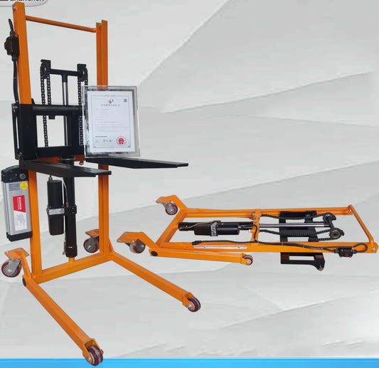 รถยก แฮนลิฟ แบบพับได้ Portable folding forklift truck-mounted ไฟฟ้า และ ไฮดรอลิค
