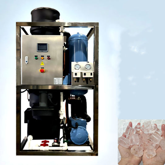 เครื่องทำน้ำแข็งหลอด Tube Ice รุ่น DTI-1T ขนาดเล็ก ผลิตน้ำแข็งหลอด 15 กก. ต่อวัน เหมาะสำหรับบ้านและธุรกิจ