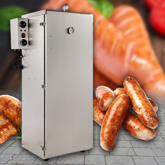 ตู้อบรมควัน เครื่องรมควัน ใส้กรอก กุนเชียง Electric Smoker Oven รุ่น DSH-S08 9 ชั้น 8 ตะแกรง กำลังไฟ 1000W