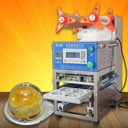 เครื่องซีลถ้วย แก้ว ถาดอาหาร Bowl Sealer Machine รุ่น KIS-380D-4 สำหรับปากแก้วขนาด 75-76 มม.