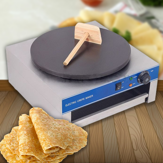 เตาทำเครปไฟฟ้า Electric Crepe Maker Machine รุ่น EPC-1 เตาสแตนเลส แบบ 1 เตา ปรับอุณหภูมิได้