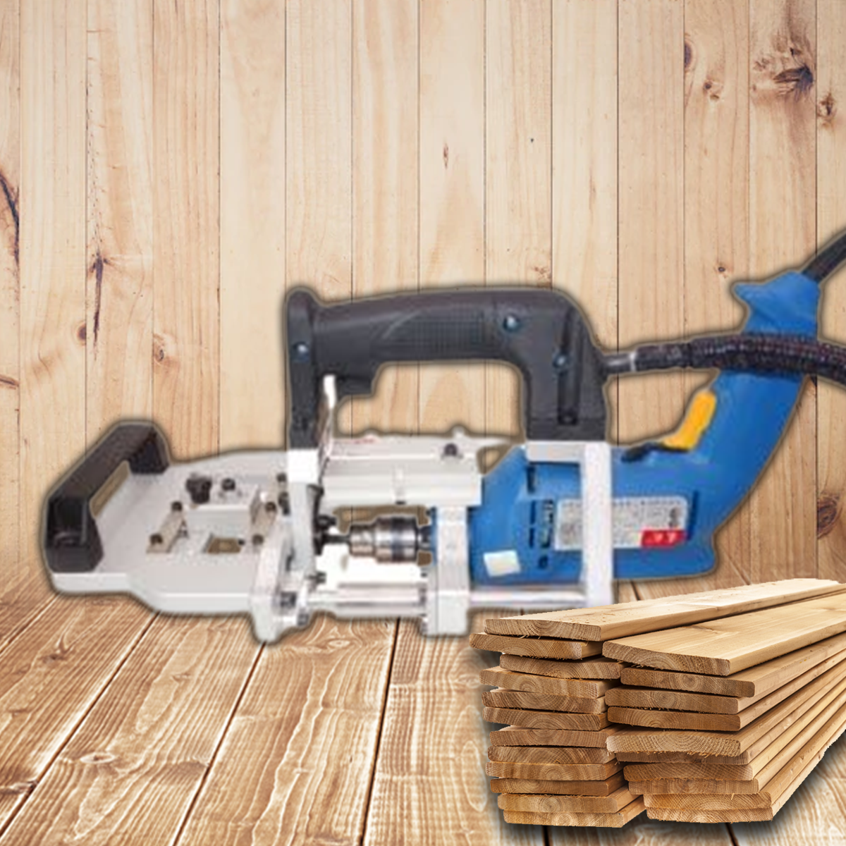 เครื่องเจาะรู แผ่นไม้ ระบบลม pneumatic Dril hole machine