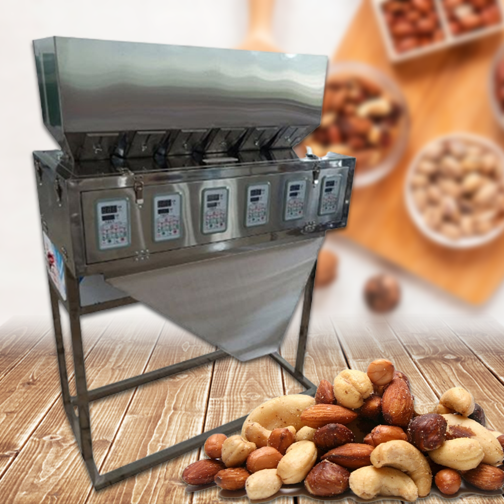 เครื่องบรรจุเมล็ด ถัว ธัญพืช แบบ 2หัว 6 หัว 8 หัว granule multi-head filling machine