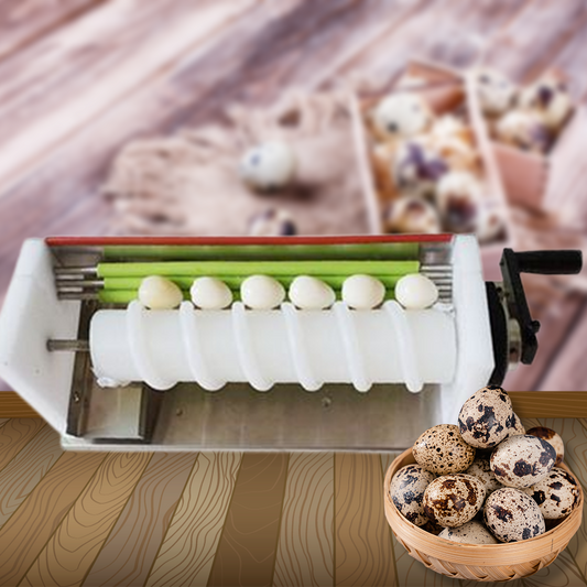 เครื่องปอกไข่นกกระทา แบบมือหมุน Manual Quail Egg Peeling Mahcine เครื่องปอกไข่