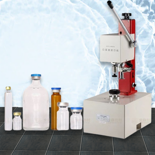 เครื่องปิดฝาขวด 10 - 35 mm แบบมือโยก KFJ-1035 Oral Liquid Sealing Machine