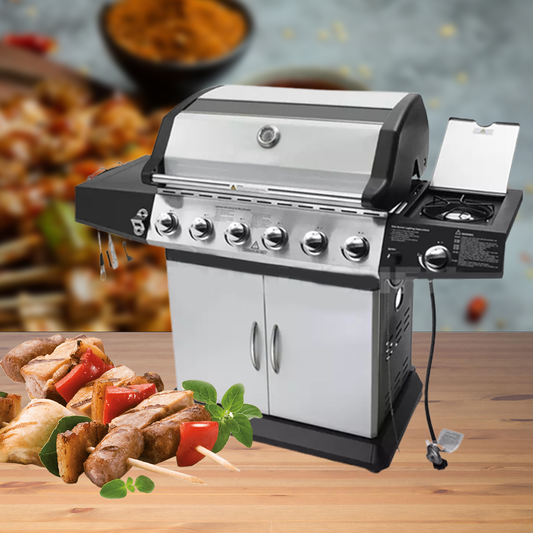 เครื่องทําบาบีคิวไฟฟ้า เตาปิ้งย่างไฟฟ้า ระบบแก๊ส Induction Outdoor Gas Barbecue