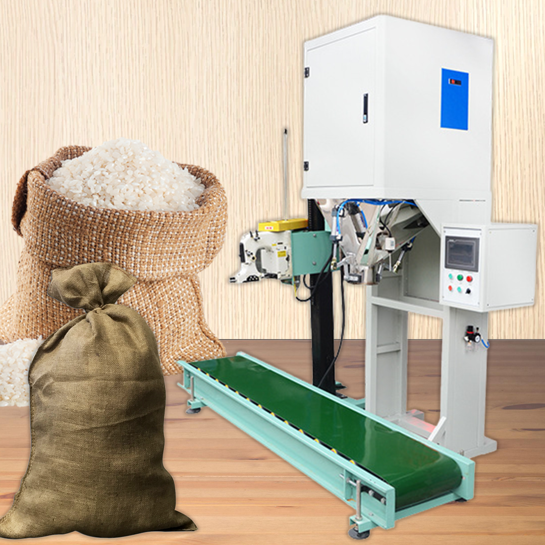 เครื่องบรรจุกระสอบ พร้อม ซีลปิด ในตัว Automatic weighing and packaging machine