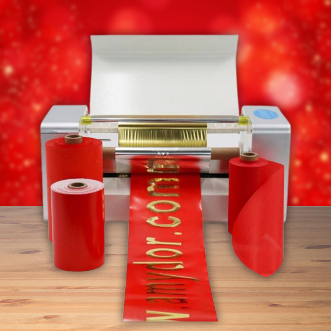 เครื่องปริ๊นฟอยล์ การ์ด สคส AMD-360A 0.4Kw 20kg gold foil printing greeting cards leaflets paper