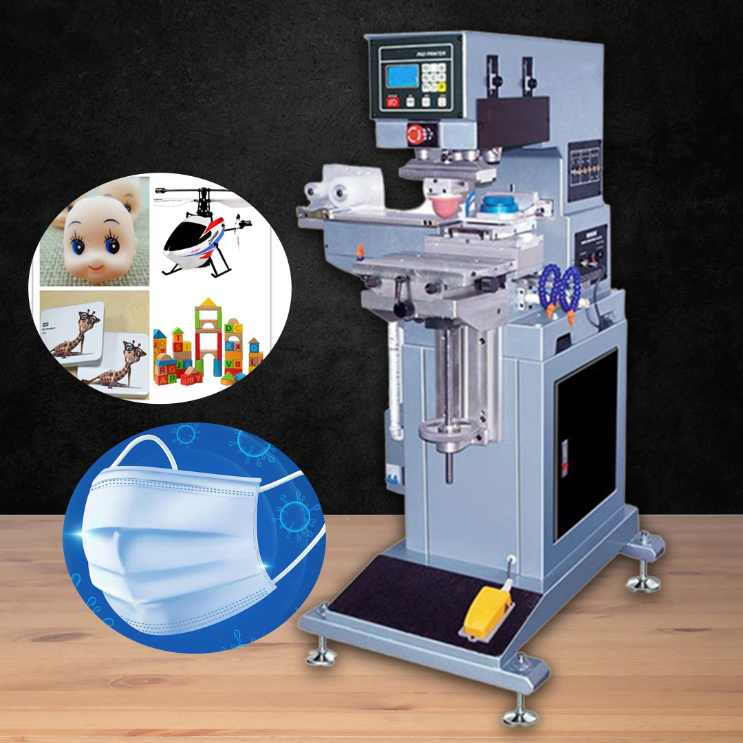 เครื่องสกรีนแมส สกรีนผ้า แบบ 1 จุด เครื่องพิมพ์มาสก์คุณภาพสูง ระบบอัตโนมัติ ใช้งานง่าย เหมาะสำหรับธุรกิจเสื้อผ้า