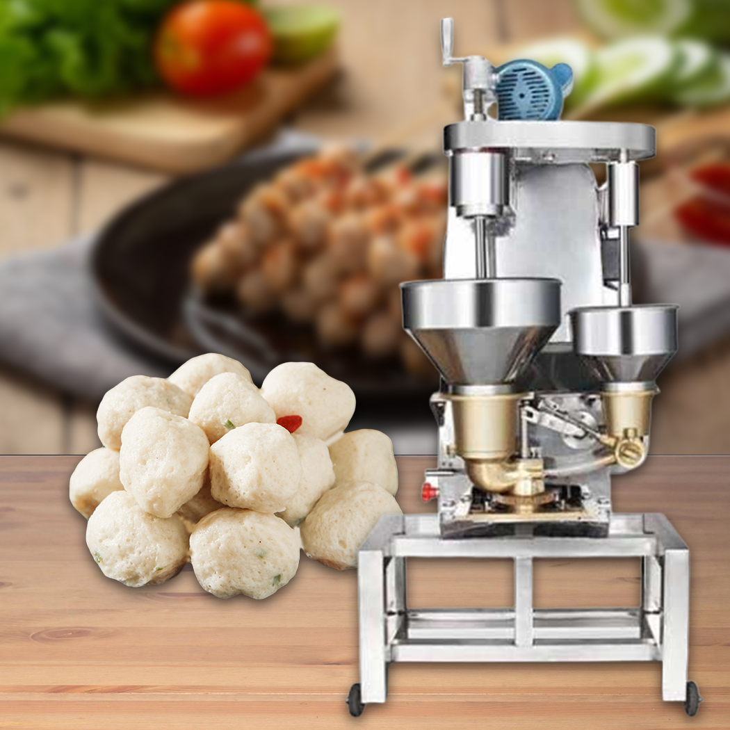 เครื่องทำลูกชิ้นอัตโนมัติ เครื่องทำลูกชิ้นไฟฟ้า ใส่ใส้ Automatic Meatballs Machine รุ่น SZ-602