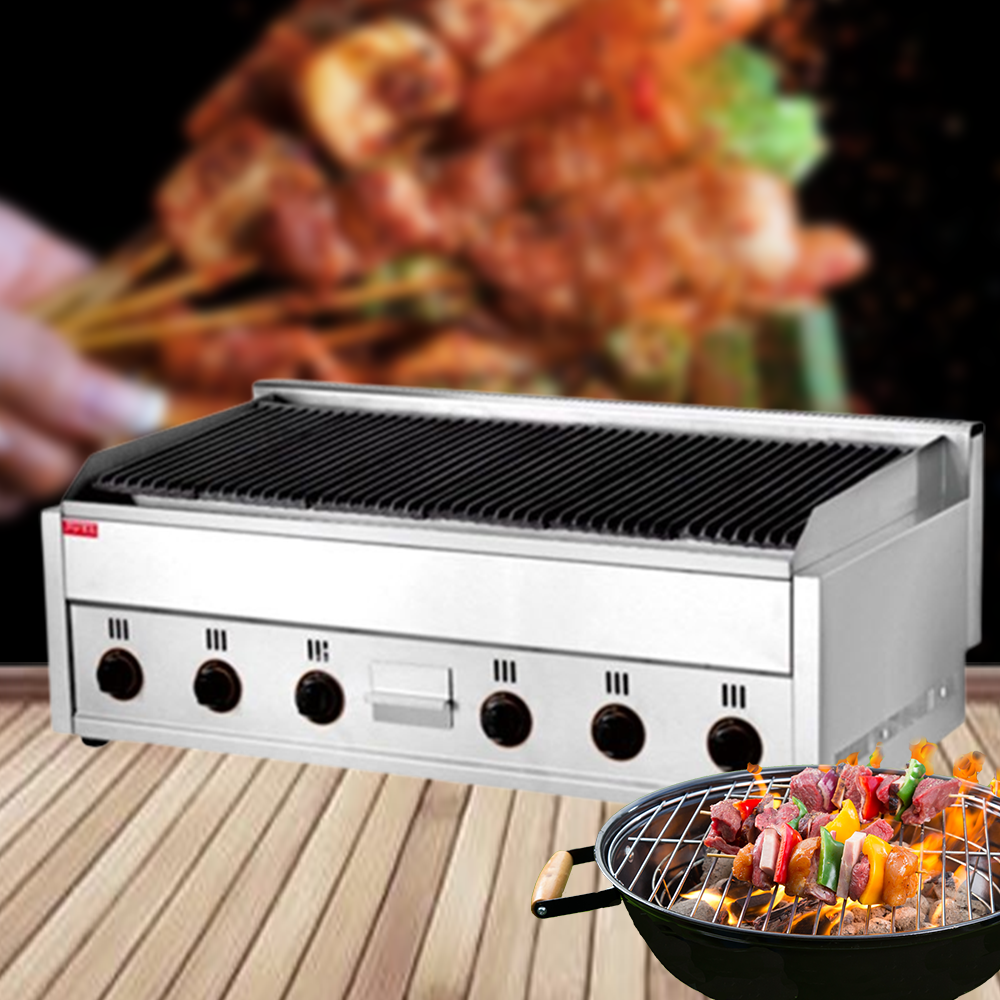 เตาปิ้งย่าง ย่างเนื้อ BBQ บาร์บีคิว แบบควันน้อย FY-979 Lava Rock Grill แกส 64kg