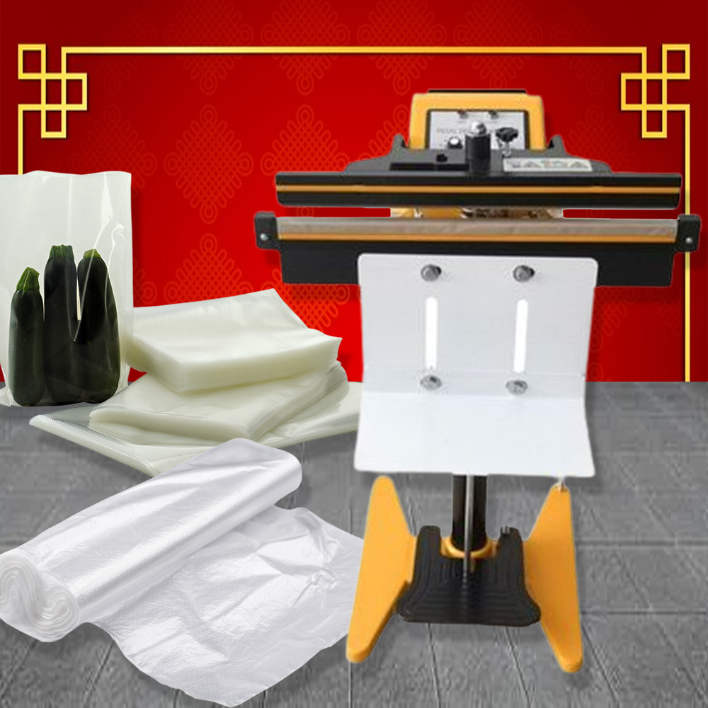 เครื่องซีลปากถุง Bag Heat Sealing Machine แบบเท้าเหยีบ แถบซีลยาว