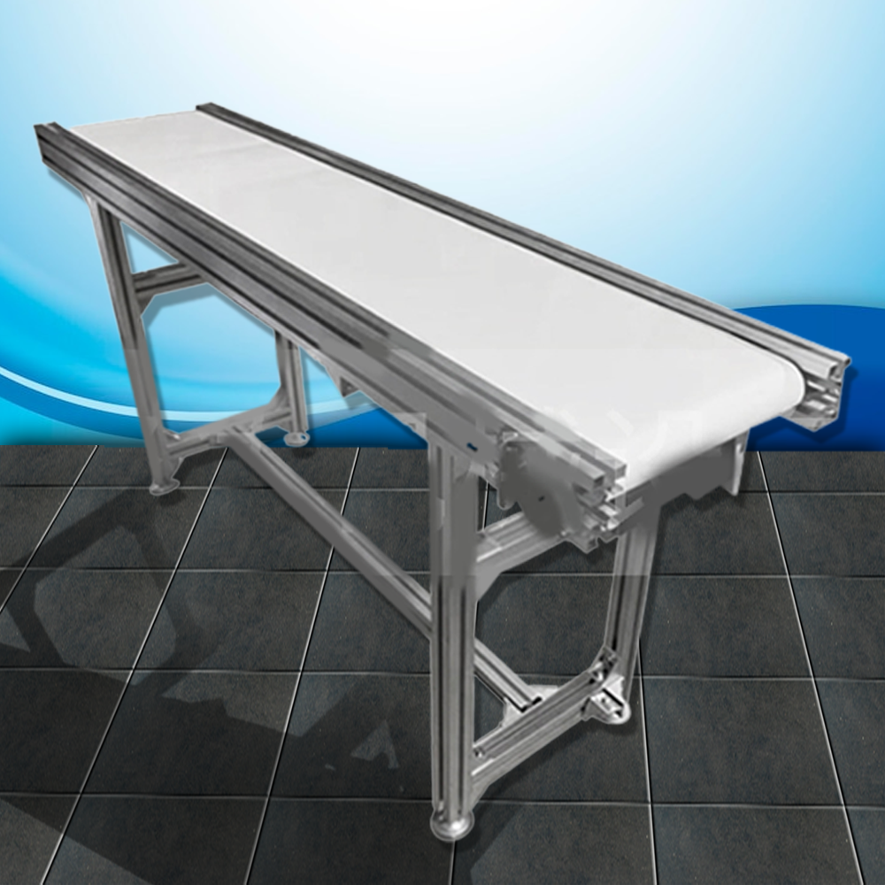 สายพานลำเลียงสำหรับอาหาร ขอบหยักกันตก food conveyor skirt conveyor