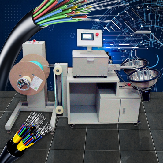 เครื่องตัดสายไฟเบอร์ออปติก AOFC-2001 0.9-7mm 450W 220V fiber optic cable cutting machine