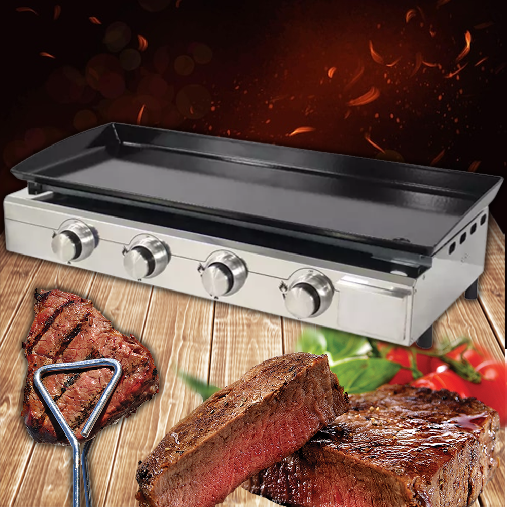 เตาย่างเนื้อ outdoor stainless steel gas - Portable grill for barbecue, high-quality stainless steel, perfect for outdoor cooking and camping