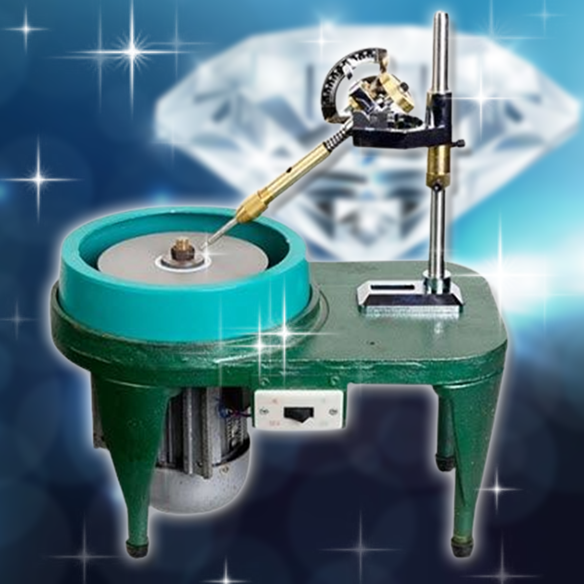 เครื่องเจียรนัยพลอย 6 -8 นิ้ว face angle gem  machine polishing tool เครื่องเจียระไน