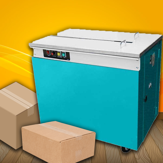 โต๊ะรัดกล่อง เครื่องรัดกล่อง Platform Electric Semi Auto Strapping Machine รุ่น KZ-900 แบบสูง สำหรับสายรัดประเภท PP