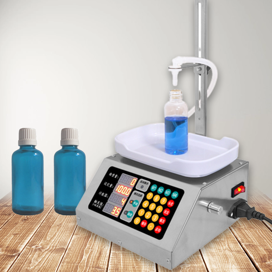 เครื่องบรรจุของเหลวแบบชั่งน้ำหนัก 3g-300g ควบคุมดิจิตอล รุ่น CSY-1200 ปั๊มลมแบบรีด