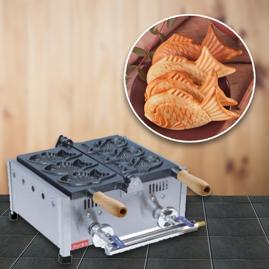 เครื่องทำวาฟเฟิลรูปปลา Fish waffle FY-1103.R 8kg แกส เครื่องทำวาฟเฟิลปลาไฟฟ้า เหมาะสำหรับร้านอาหาร มืออาชีพ ใช้งานง่าย