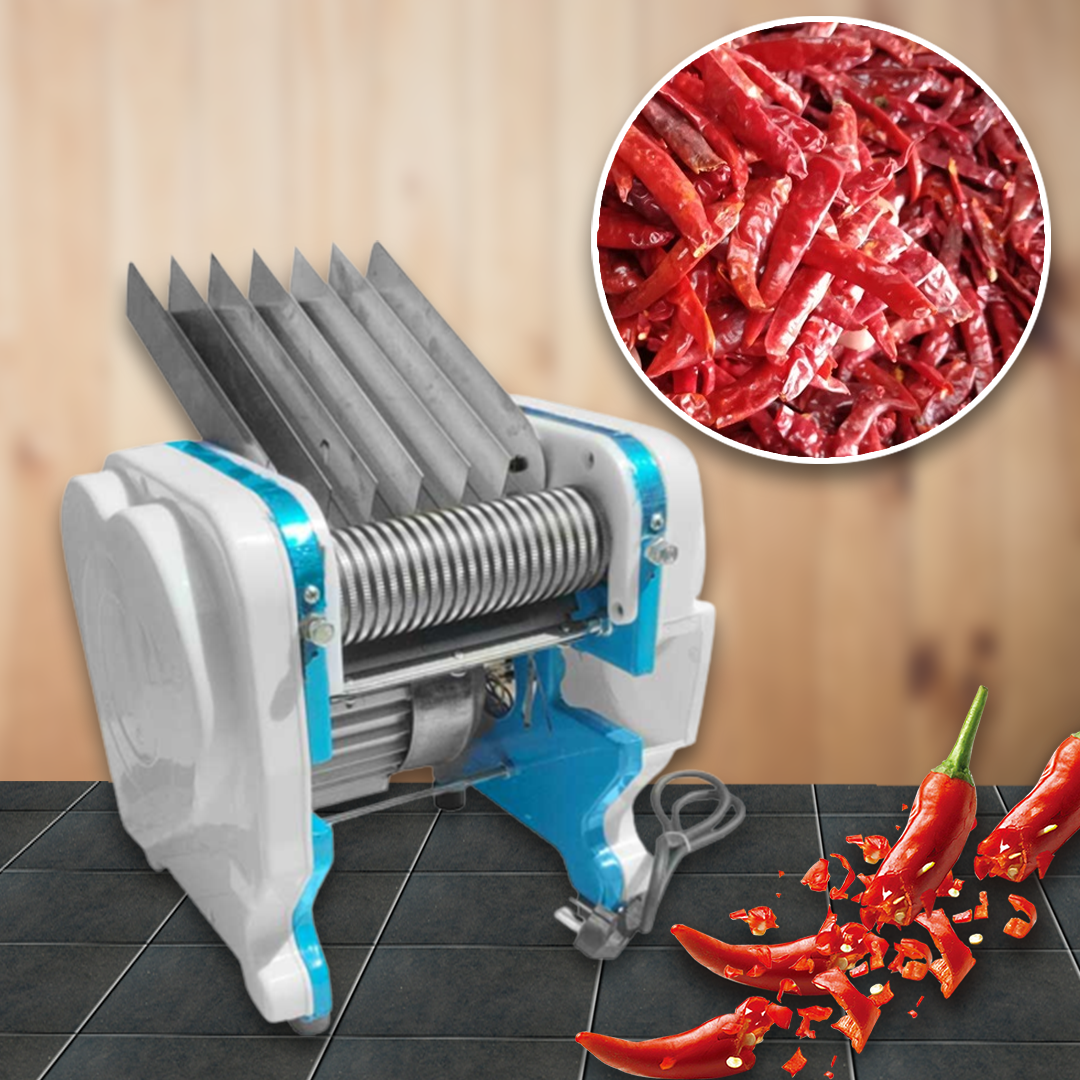 เครื่องซอยพริกแห้งไฟฟ้า Dried Chili Shredder ใบมีด 2/3/4/6 มม. กำลังไฟ 550W