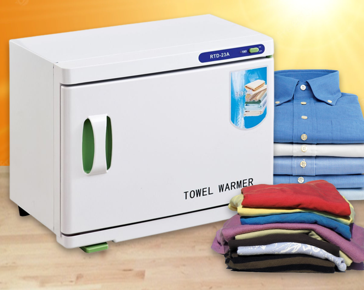 Whitelabel ตู้อบผ้าร้อน ฆ่าเชื้อ (Towel Sterilizer) ขนาด 23 ลิตร (White) มี UV
