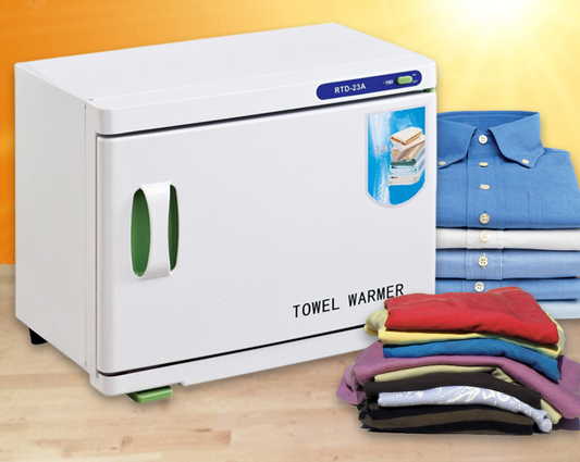 Whitelabel ตู้อบผ้าร้อน ฆ่าเชื้อ (Towel Sterilizer) ขนาด 23 ลิตร (White) มี UV