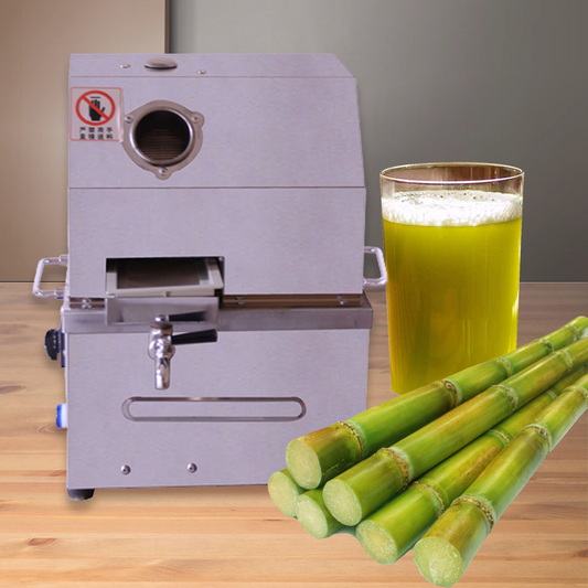 เครื่องรีดน้ำอ้อย คั้นน้ำอ้อย Desktop sugarcane machine Stainless steel GZJ80