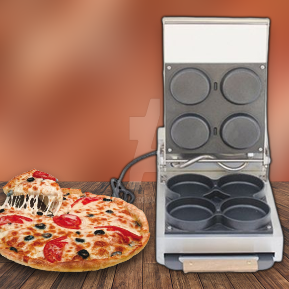 เครื่องทำ Mini Pizza รุ่น HT-4A กำลังไฟ 1200 วัตต์ ปรับอุณหภูมิได้ 50-300 องศา