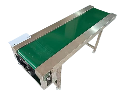 สายพานลำเลียงอลูมิเนียม Stainless Steel Frame Conveyor Belt with PVC Belt