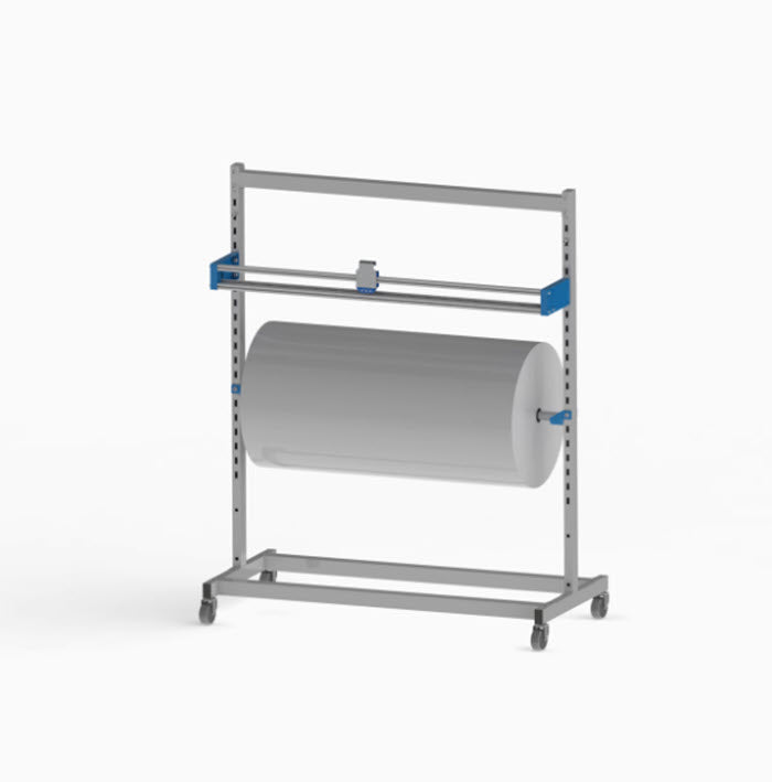 เครื่องม้วนบับเบิ้ล Bubble holder and cut 1180x600x1850 mm for easy packaging, durable design, perfect for warehouses and shipping supplies