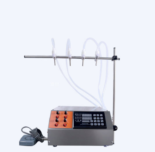 เครื่องบรรจุของเหลวอัตโนมัติ  รุ่นตั้งโต๊ะ  min Liquid Filling Machine 200W 650ML