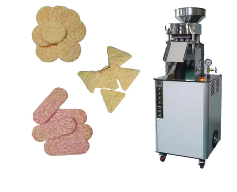 เครื่องทำแผ่นธัญพืชอัตโนมัติ รุ่นใหม่ Multigrain Snack Forming Machine – New Model 220V / 380V, 50Hz 4.7 kW