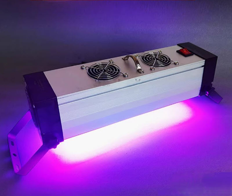 หลอดไฟ LED ยูวีสำหรับอบแห้ง ขนาดใหญ่ สำหรับงานอุตสาหกรรม LED UV Curing Lamp  365-395nm รุ่น 4000W