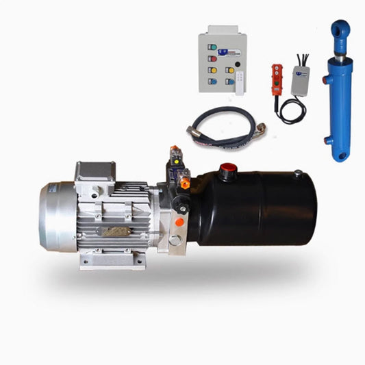 ปั๊มไฮดรอลิกไฟฟ้า 2 ทาง พร้อมชุดควบคุมและกระบอกไฮดรอลิก Two-Way Hydraulic Power Unit  220V/380V