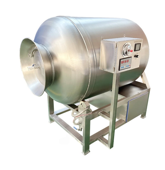 เครื่องนวดสุญญากาศอุตสาหกรรมสำหรับเนื้อสัตว์ ขนาดใหญ่ ถังสแตนเลส Industrial Vacuum Tumbler Machine for Meat Processing ขนาด 400L 380V/50Hz