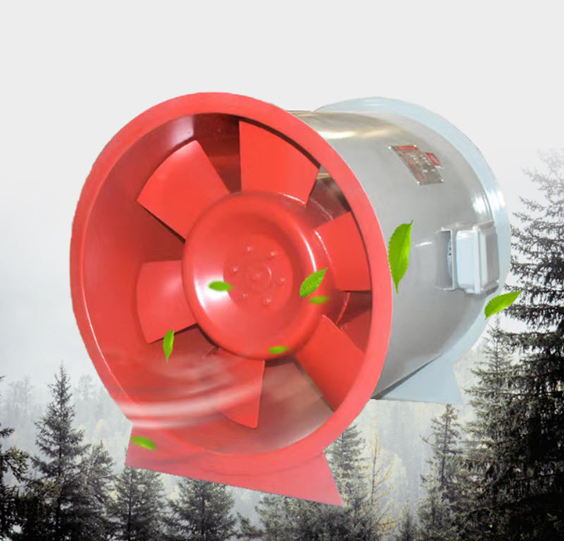 พัดลมระบายควันดับเพลิงอุณหภูมิสูง โครงเหล็กกล้าคาร์บอน High Temperature Fire Smoke Carbon Steel Casing รุ่น HTF-I-9 11kW 380V