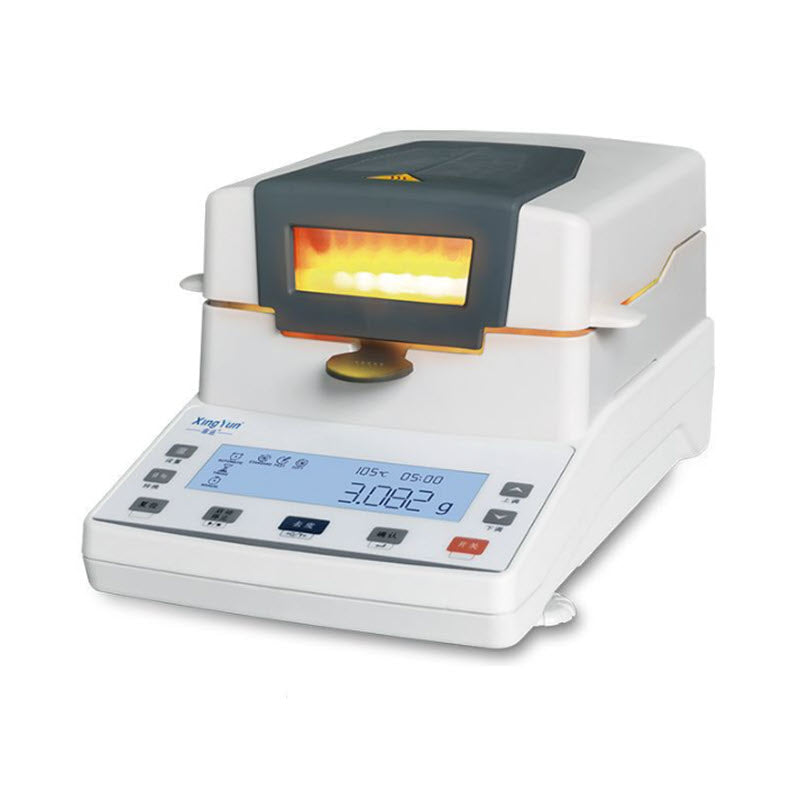เครื่องวิเคราะห์ความชื้นด้วยหลอดฮาโลเจน พร้อมหน้าจอ LCD แบ็คไลท์ Halogen Moisture Analyzer XY-110MW, 110g/0.01g