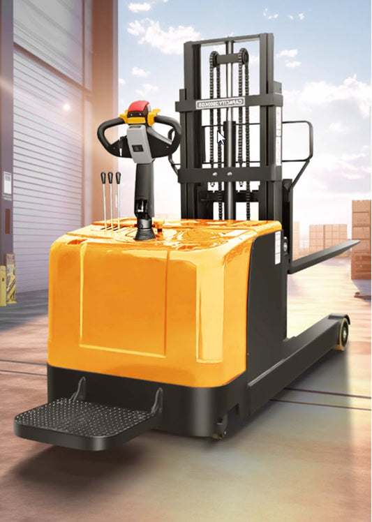 รถยกไฟฟ้าเคลื่อนที่ได้  Electric Reach Stacker รุ่นยกสูง 5 เมตร รับน้ำหนัก 1.5 ตัน