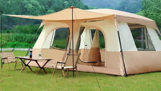 เต็นท์แคมป์ปิ้งสี่ด้าน รุ่นขนาดเล็กและขนาดใหญ่ Four-sided camping tent, small and large sizes