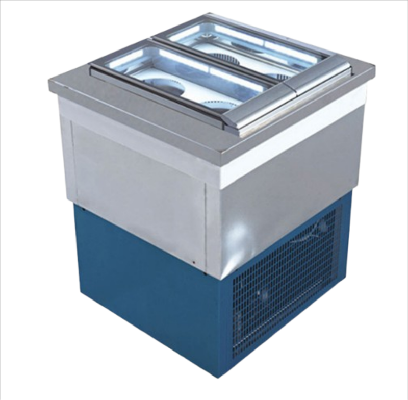 ตู้แช่ไอศกรีมแบบฝาสไลด์ 4 ถัง รุ่น VISION 4D ขนาด 739x699x960 มม. อุณหภูมิ -14°C ถึง -16°C