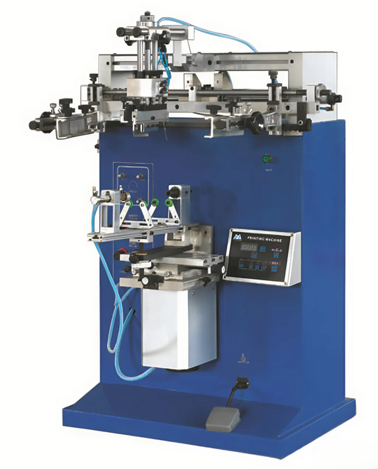 เครื่องพิมพ์สกรีนแบบผิวโค้ง รุ่น YLS-1200S สำหรับงานทรงกระบอก ความเร็วสูง 700 ชิ้น/ชั่วโมง