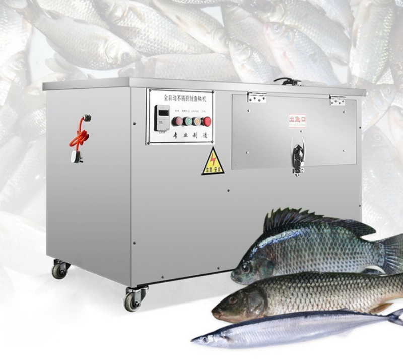เครื่องกำจัดเกล็ดปลาอัตโนมัติ รุ่น XZ-550 (Fish Scale Remover Machine)